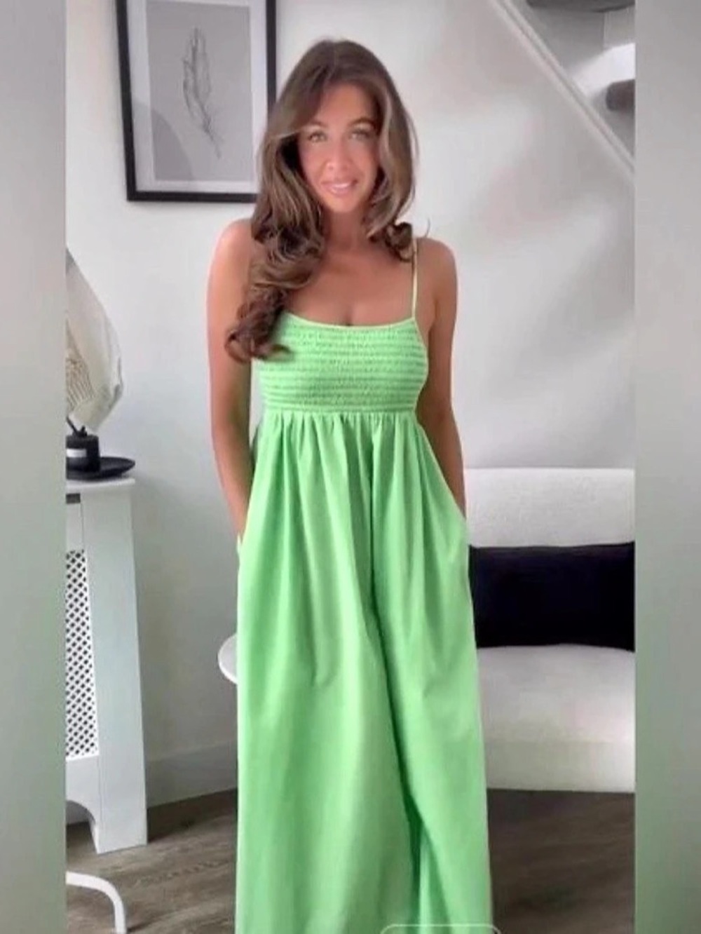 Zara Green Maxi Dress Size XS Like New